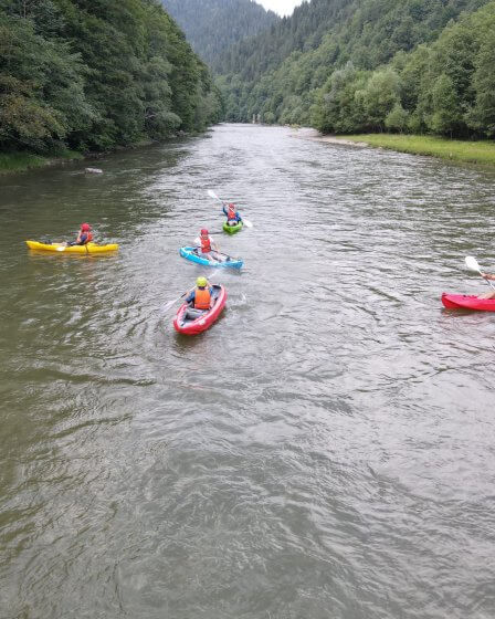 Rafting pe Valea Bistriței